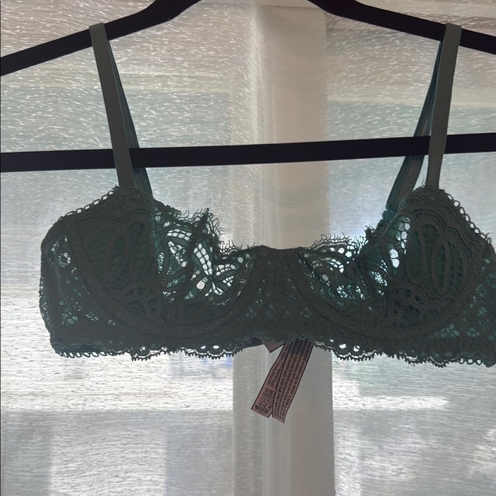 Victoria's Secret Green Lace Bralette